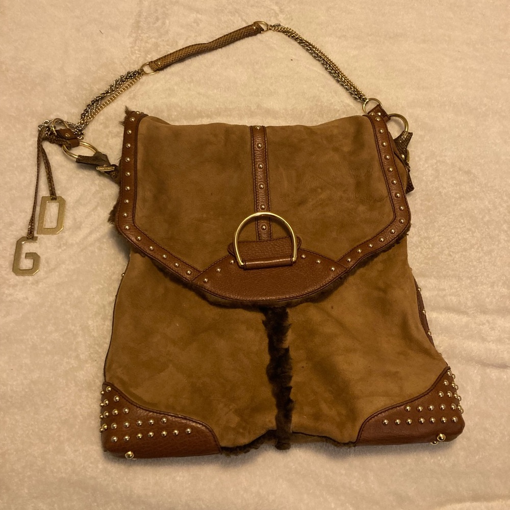 Fur and leather DOLCE & GABBANA BAG